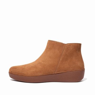 Fitflop Sumi Suede Ankelstøvletter Dame, Lyse Brune 619-P79 Norge